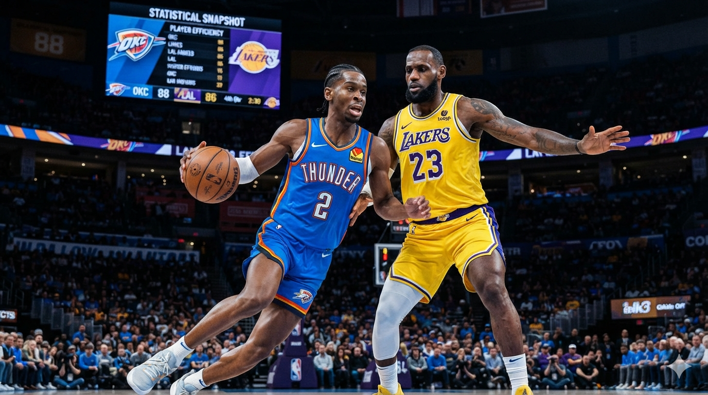 Oklahoma City Thunder vs Lakers