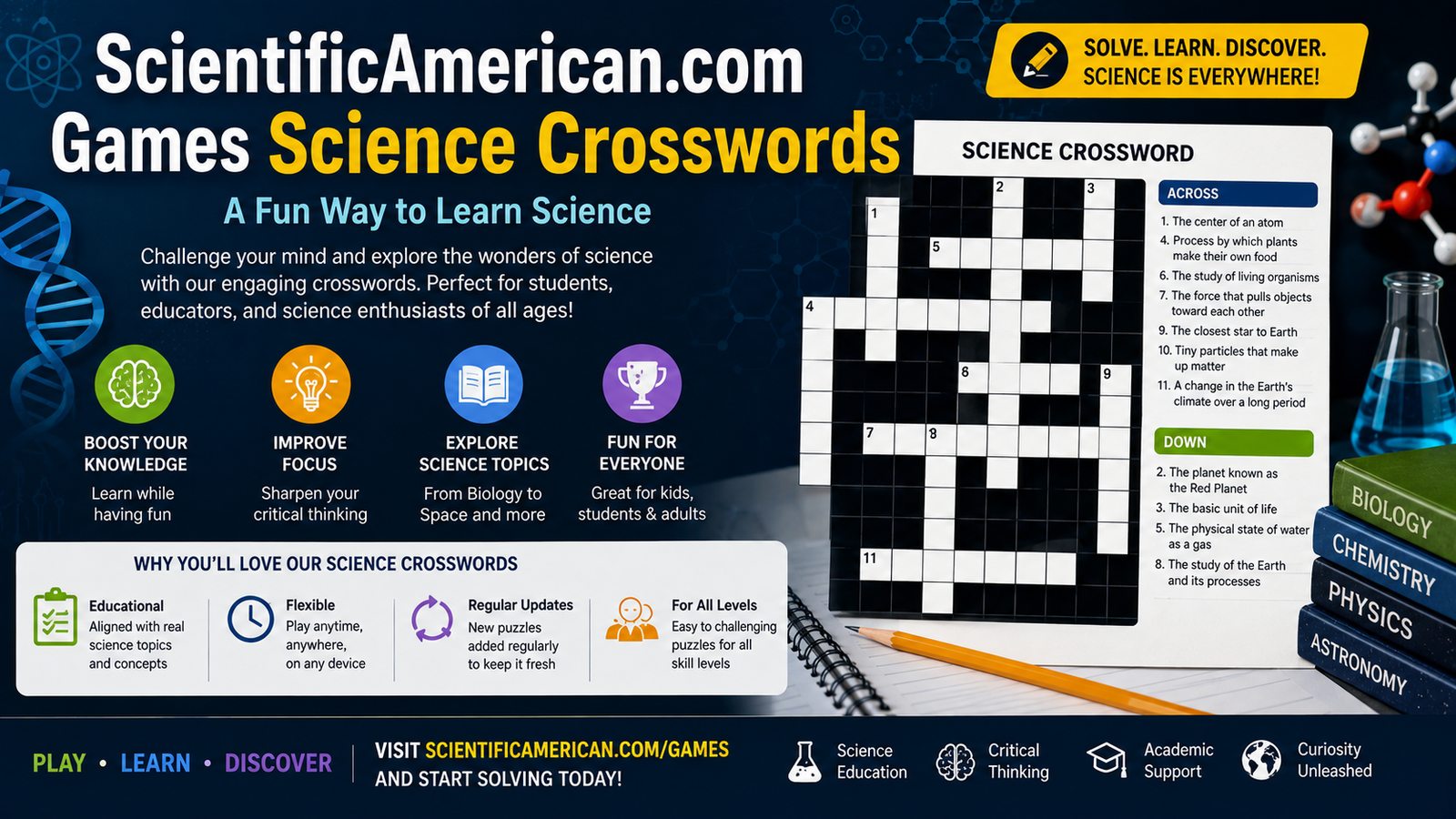 ScientificAmerican.com Games Science Crosswords